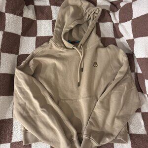 Teddy Fresh Women's Classic Cropped Hoodie in Khaki